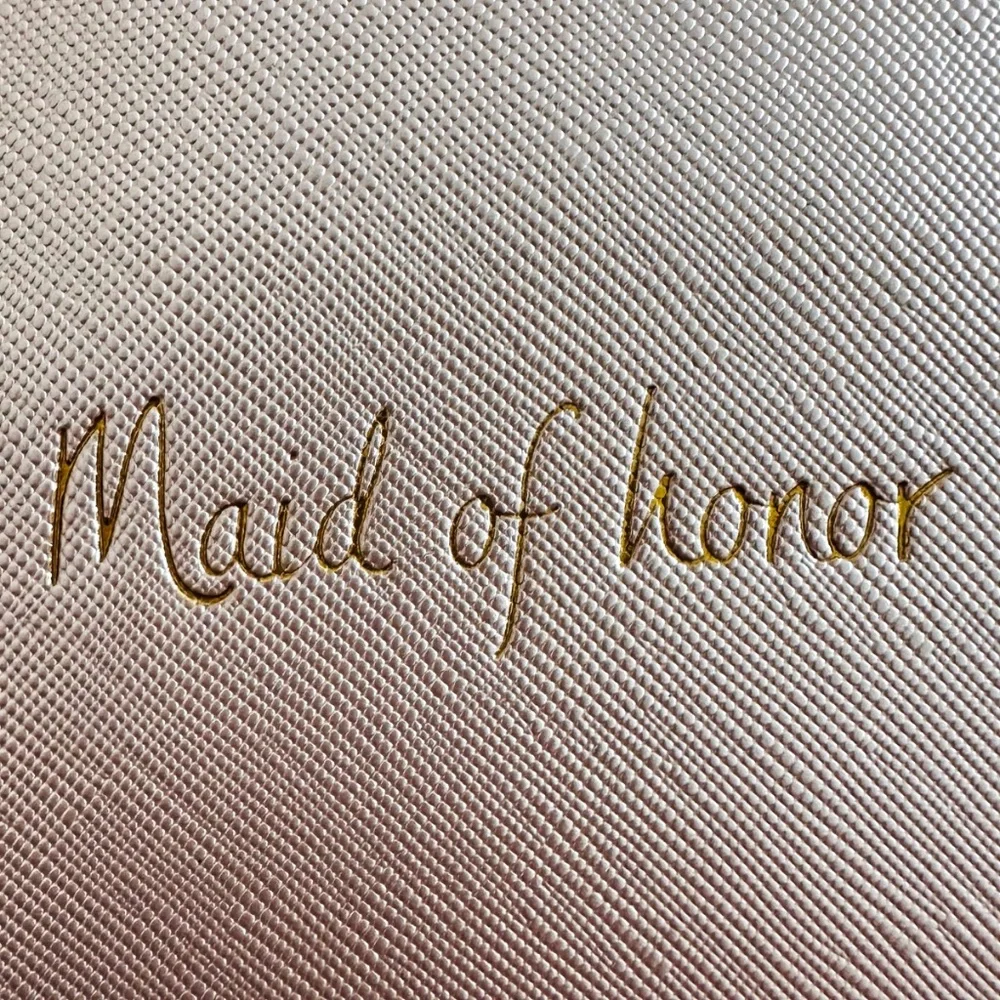 KATIE LOXTON LONDON Maid of Honor Make Up Case Pouch Clutch 9.5”x 6”